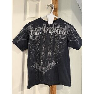 Y2k Three Days Grace Men/Women AOP Anvil T Shirt Sz SMALL
